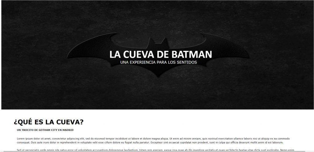 La cueva de batman