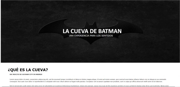Lee más sobre el artículo LA CUEVA DE BATMAN