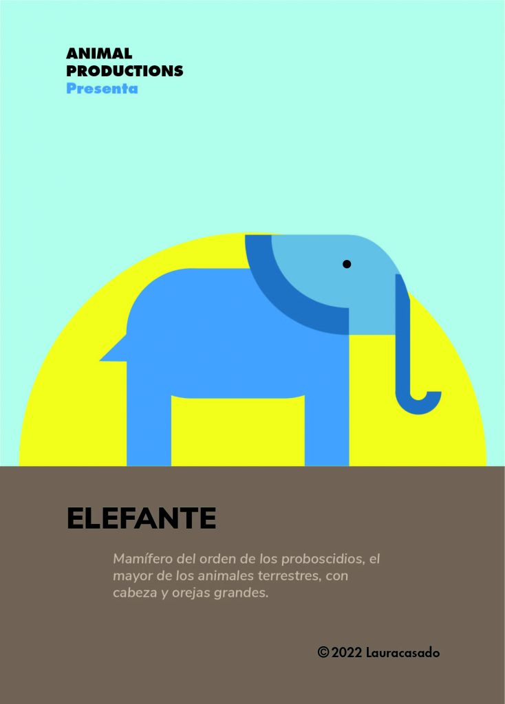 Cartel elefante.