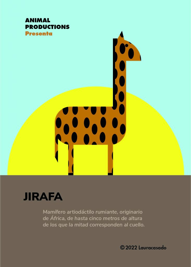 Cartel jirafa.